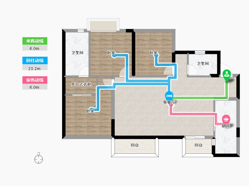 四川省-成都市-合能枫丹西悦-100.17-户型库-动静线