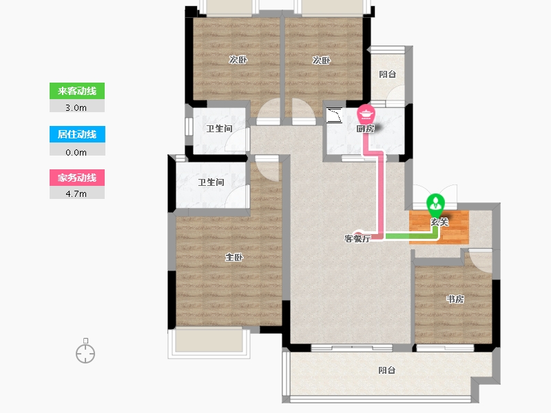 四川省-成都市-中建·望津城-93.76-户型库-动静线