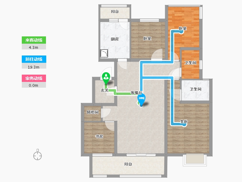 四川省-眉山市-铁投璟瑞府-109.31-户型库-动静线