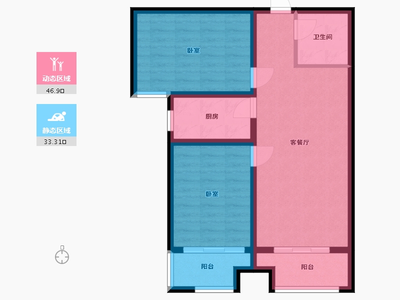 河北省-石家庄市-假日风景-71.53-户型库-动静分区