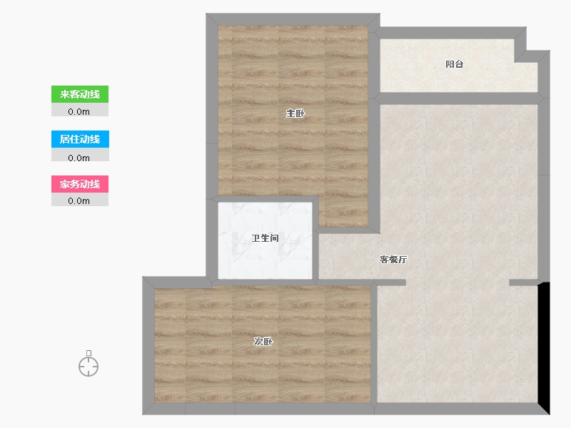 贵州省-贵阳市-贵阳恒大城公寓-66.40-户型库-动静线