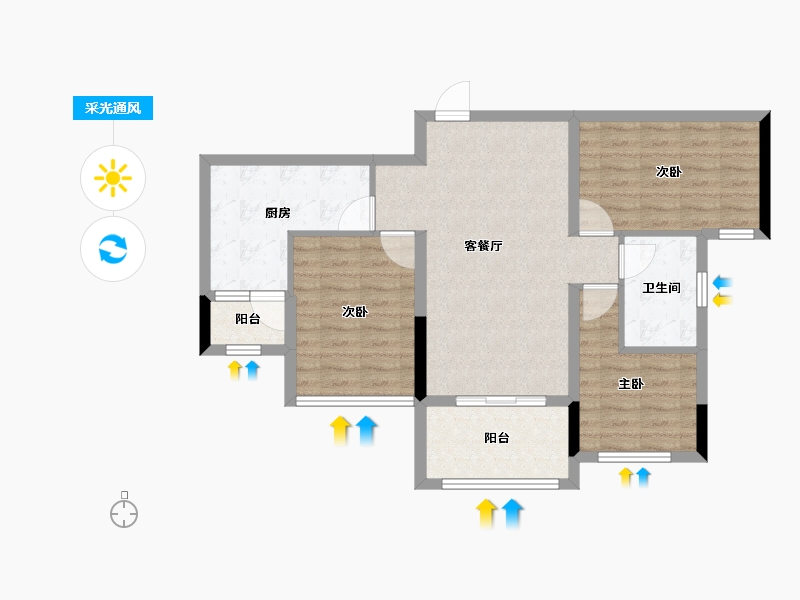 贵州省-遵义市-汇川国际温泉旅游城-78.20-户型库-采光通风