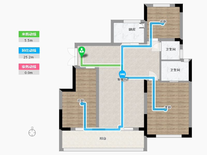 贵州省-贵阳市-中南林樾-98.48-户型库-动静线