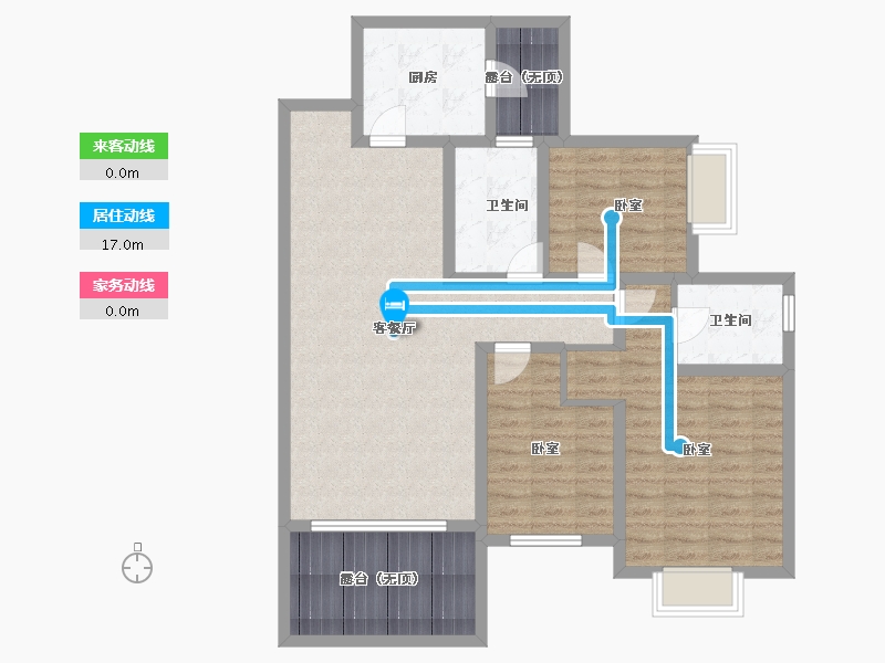 贵州省-安顺市-凯旋公园里-100.67-户型库-动静线