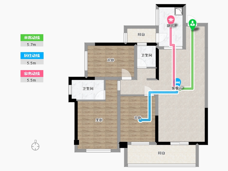 贵州省-贵阳市-融创九樾府-98.01-户型库-动静线