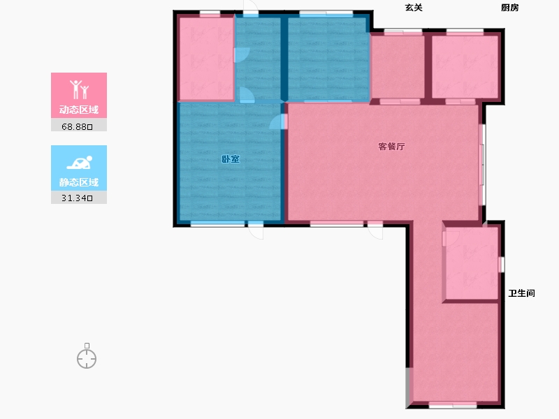 河北省-石家庄市-十里春风-92.00-户型库-动静分区