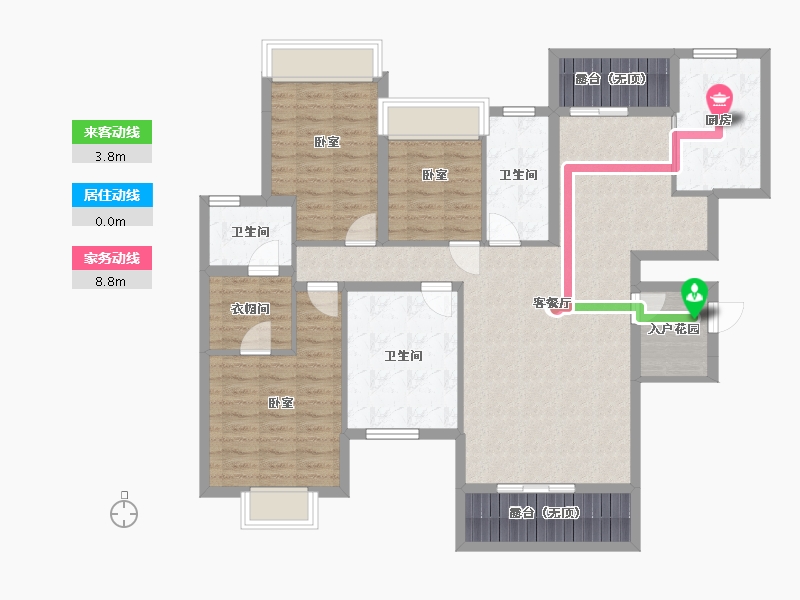 贵州省-安顺市-安普翡丽云邸-117.38-户型库-动静线