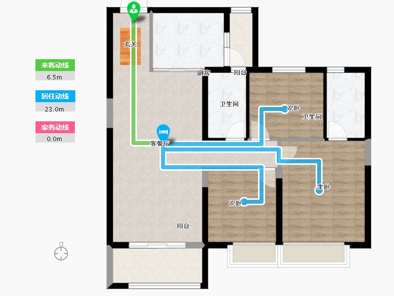 河北省-石家庄市-辛集碧桂园天玺-97.00-户型库-动静线