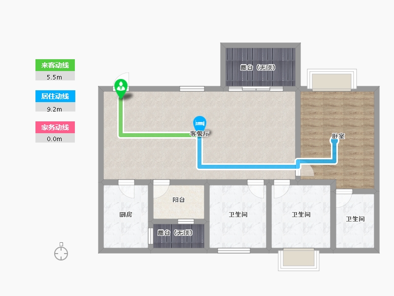 贵州省-安顺市-凯旋公园里-99.28-户型库-动静线