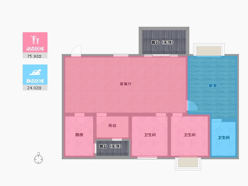 贵州省-安顺市-凯旋公园里-99.28-户型库-动静分区