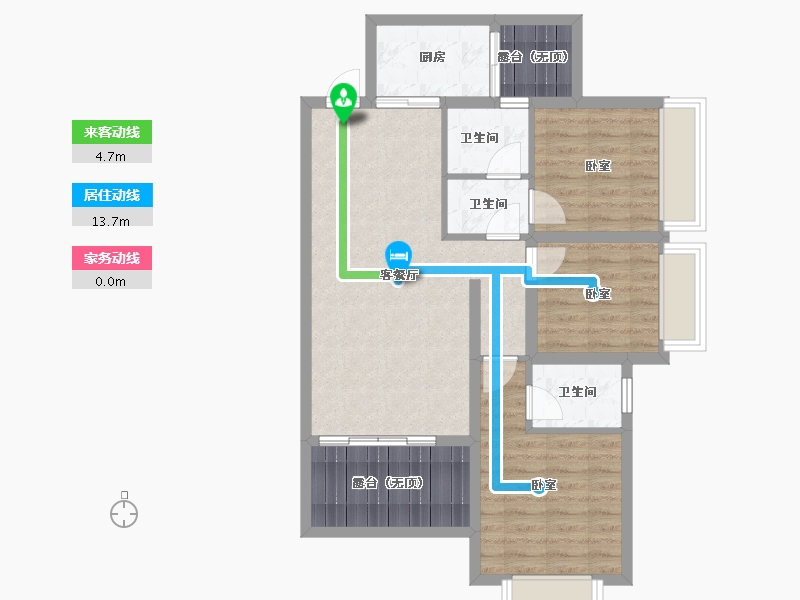 贵州省-安顺市-凯旋公园里-81.04-户型库-动静线