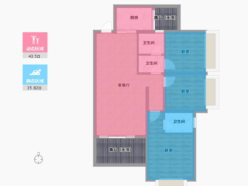 贵州省-安顺市-凯旋公园里-81.04-户型库-动静分区