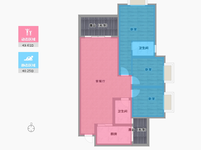 贵州省-安顺市-凯旋公园里-91.18-户型库-动静分区