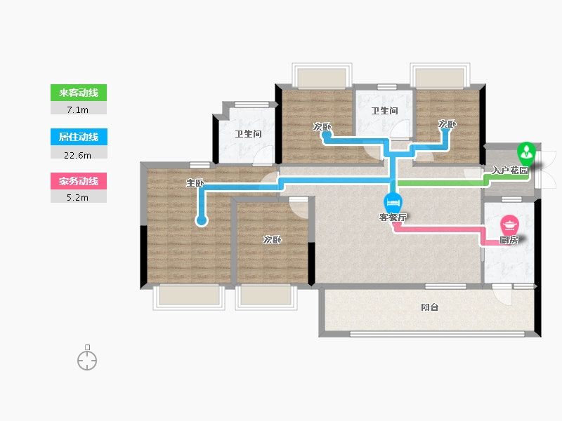 贵州省-遵义市-汇川国际温泉旅游城-112.48-户型库-动静线