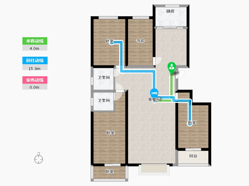 河北省-石家庄市-假日风景-134.36-户型库-动静线