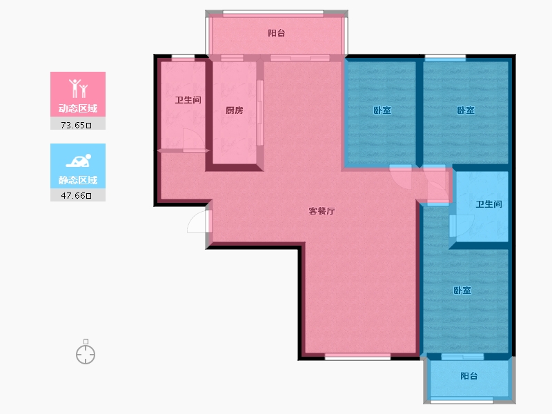 河北省-石家庄市-假日风景-107.62-户型库-动静分区