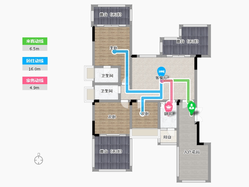 四川省-成都市-恒大银海湖-137.56-户型库-动静线