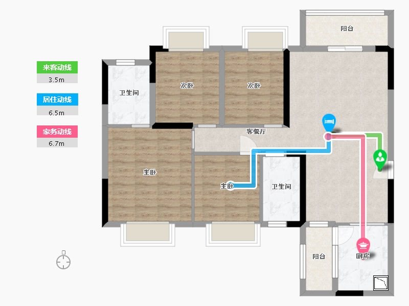 贵州省-贵阳市-贵州当代MOMΛ未来城-97.58-户型库-动静线