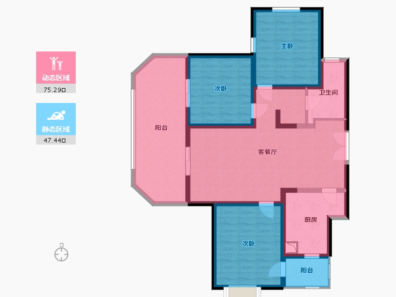 四川省-巴中市-普达阳光-109.58-户型库-动静分区