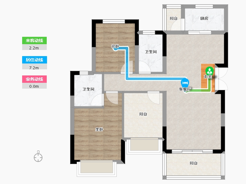 四川省-成都市-金科博翠山-77.93-户型库-动静线