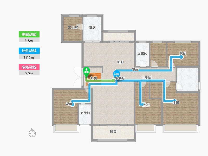 河北省-石家庄市-辛集碧桂园天玺-190.00-户型库-动静线