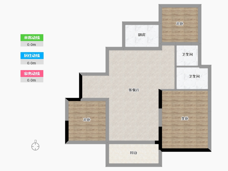 贵州省-贵阳市-中南林樾-90.09-户型库-动静线