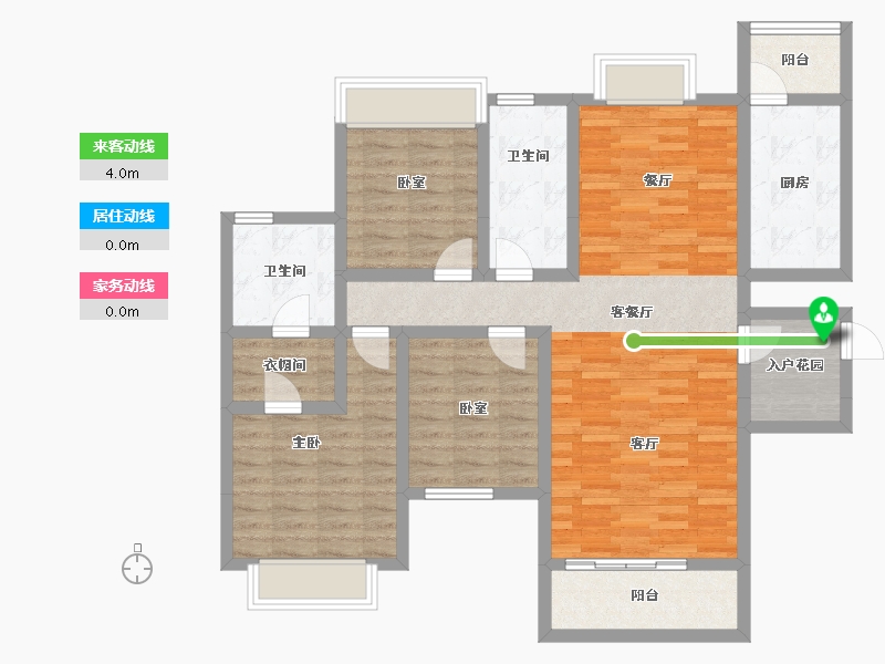 贵州省-安顺市-安普翡丽云邸-102.76-户型库-动静线