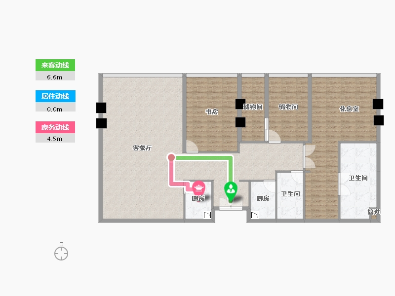 四川省-成都市-花漾锦江-152.81-户型库-动静线