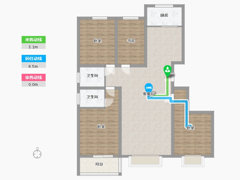 河北省-石家庄市-假日风景-122.07-户型库-动静线