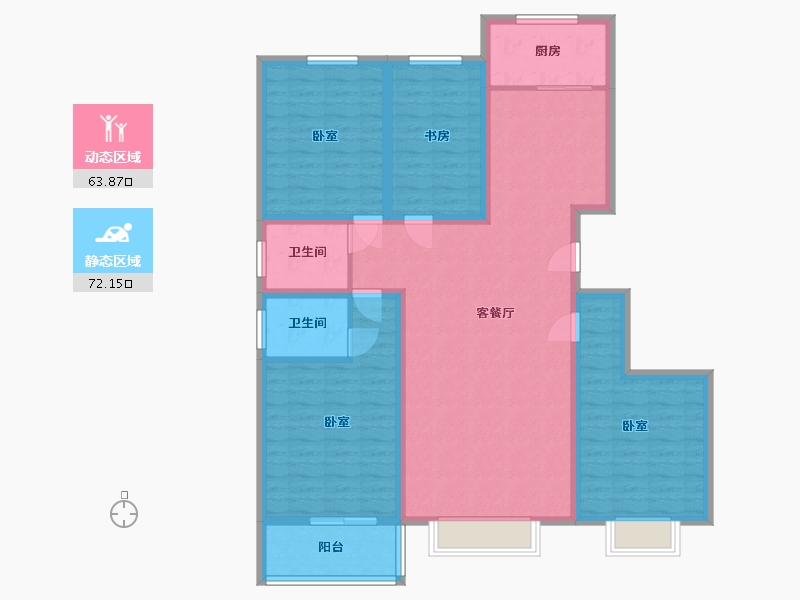 河北省-石家庄市-假日风景-122.07-户型库-动静分区