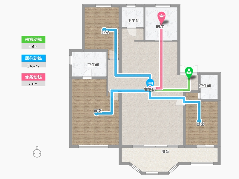 河北省-石家庄市-正基九宸-155.66-户型库-动静线