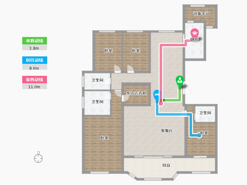 河北省-石家庄市-正基九宸-209.83-户型库-动静线