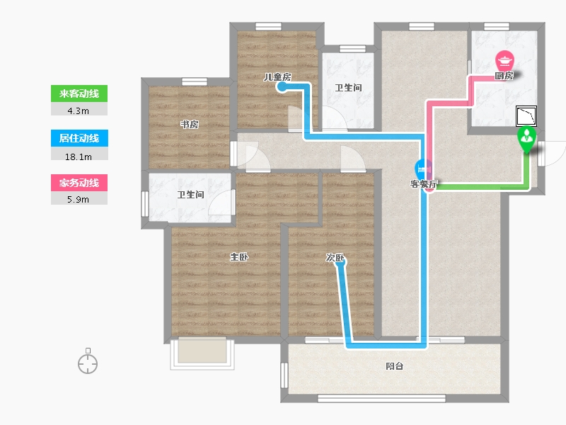 江西省-南昌市-保利和光-116.00-户型库-动静线