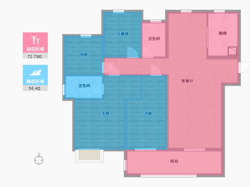 江西省-南昌市-保利和光-116.00-户型库-动静分区