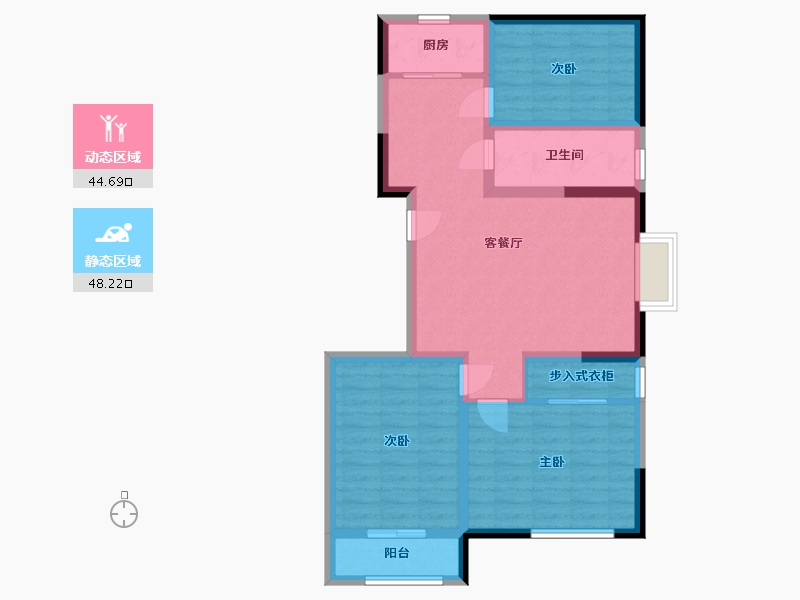 山东省-烟台市-盛世家园二期-82.56-户型库-动静分区