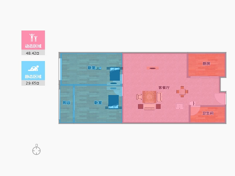 河北省-邯郸市-绿谷未来城-73.90-户型库-动静分区