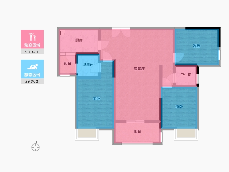 四川省-巴中市-东柠.金太阳光-86.48-户型库-动静分区