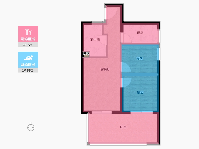 云南省-昆明市-得胜温泉度假公园-55.45-户型库-动静分区