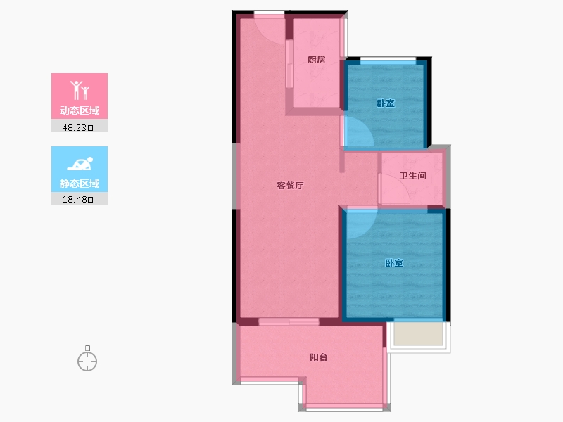 云南省-昆明市-得胜温泉度假公园-59.02-户型库-动静分区