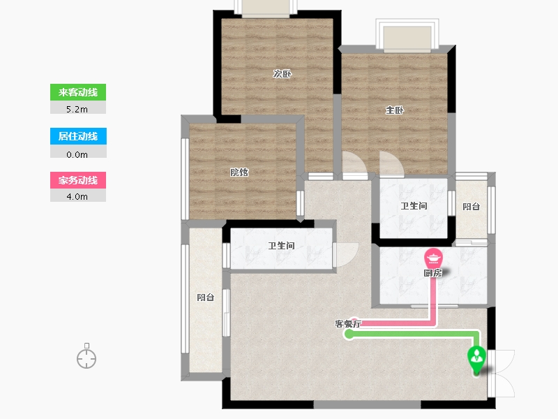 贵州省-贵阳市-清镇住投大都汇-92.12-户型库-动静线