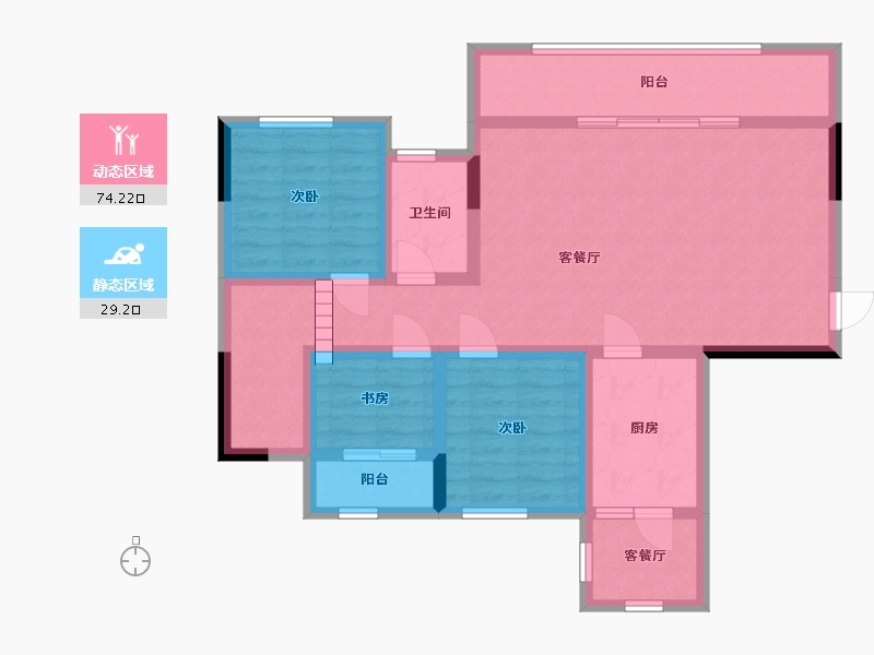 四川省-巴中市-文华春天-91.12-户型库-动静分区