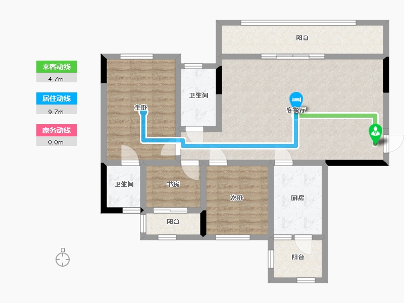 四川省-巴中市-文华春天-91.65-户型库-动静线