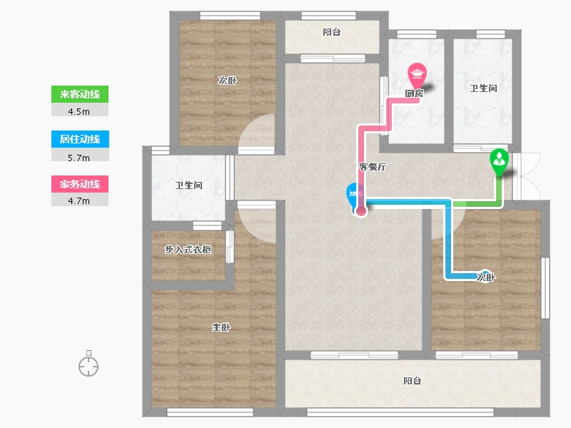 河北省-石家庄市-高远森霖城-94.51-户型库-动静线