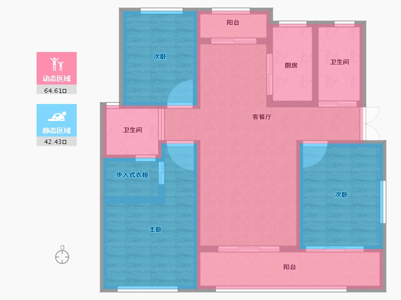 河北省-石家庄市-高远森霖城-94.51-户型库-动静分区