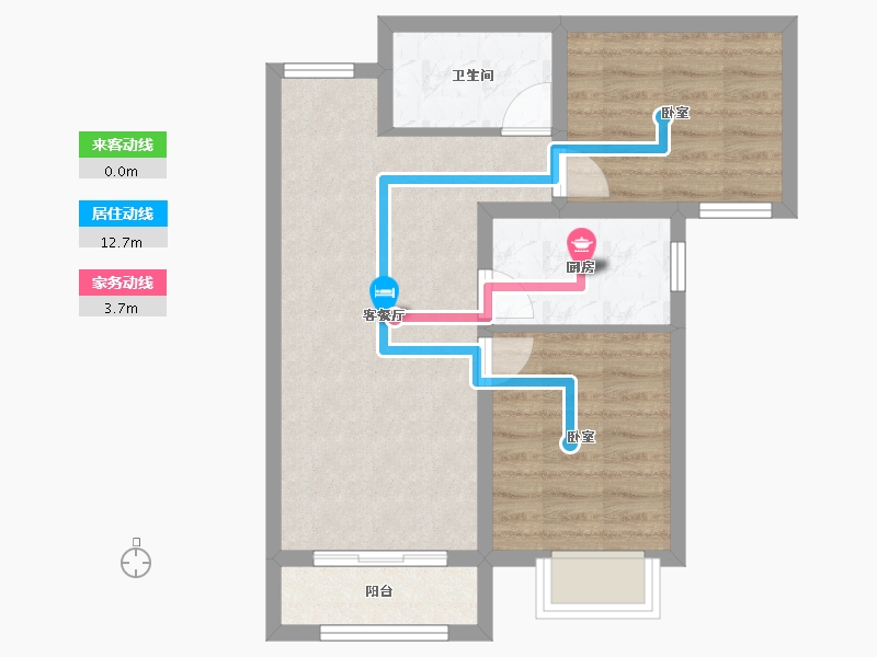 河北省-石家庄市-远洋安联万和学府-56.87-户型库-动静线