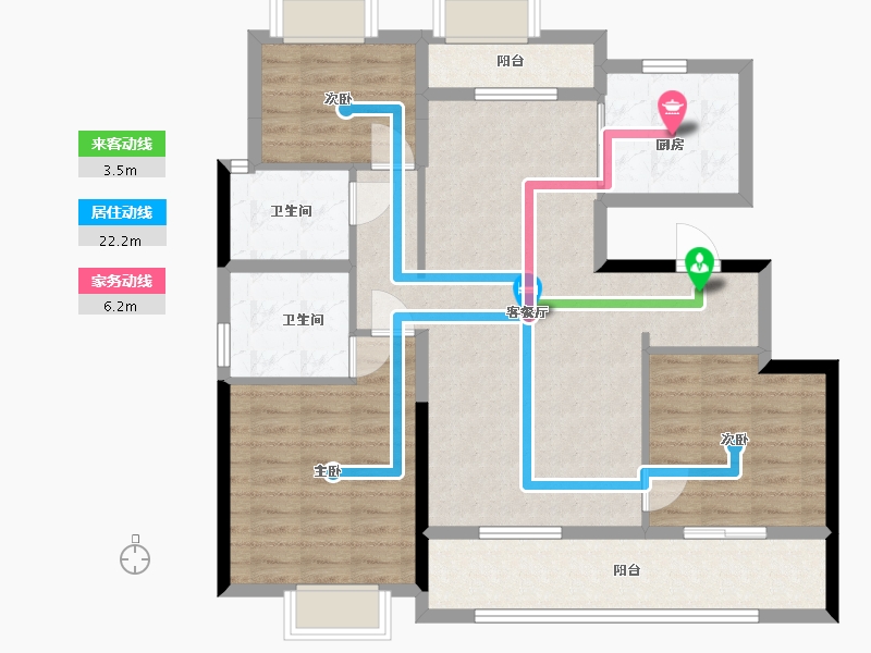 河北省-石家庄市-昆明恒大国际健康城-101.00-户型库-动静线