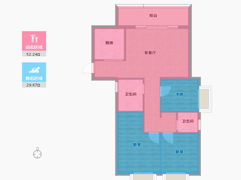 云南省-昆明市-红星天悦-73.68-户型库-动静分区