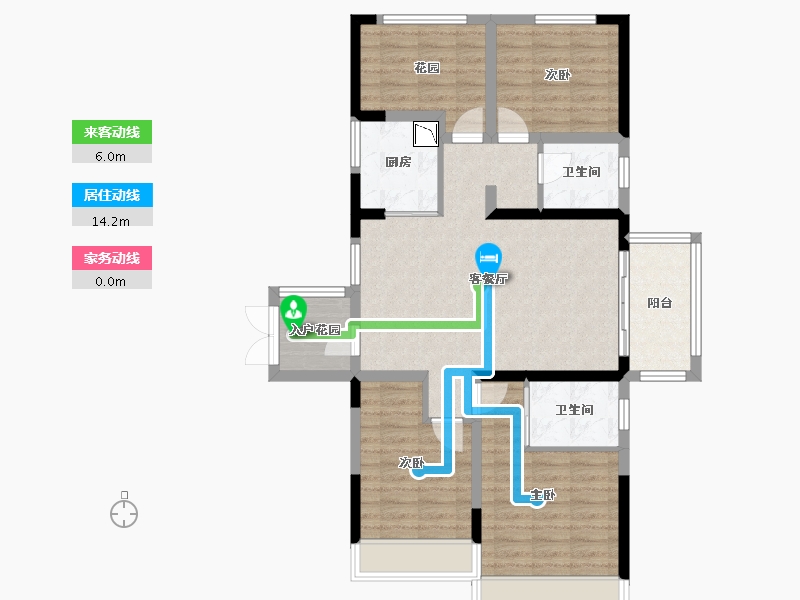 湖南省-长沙市-明发国际城-92.88-户型库-动静线