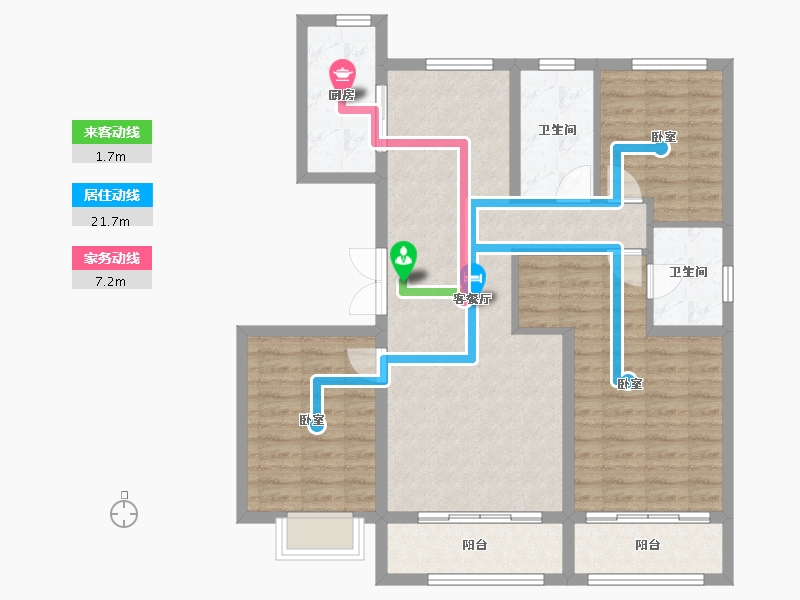 河北省-石家庄市-远洋安联万和学府-99.07-户型库-动静线