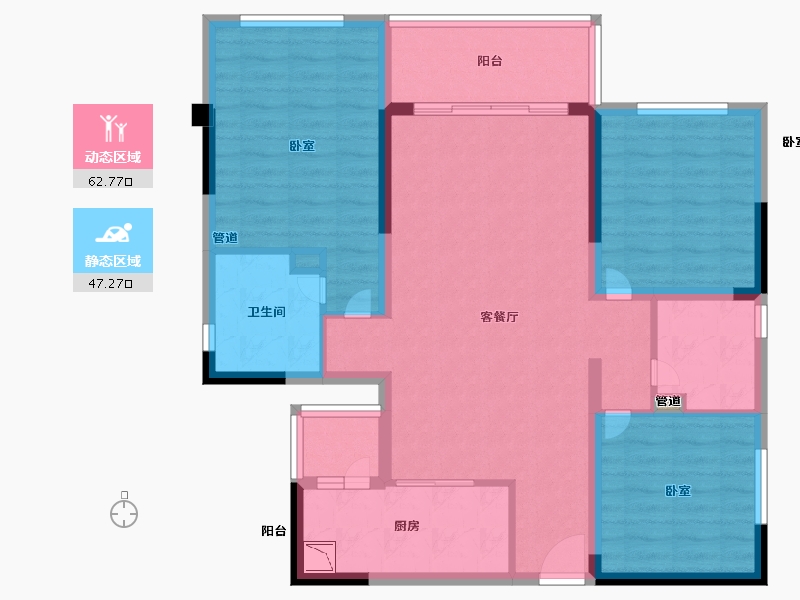 四川省-成都市-阳光城半山悦-98.00-户型库-动静分区